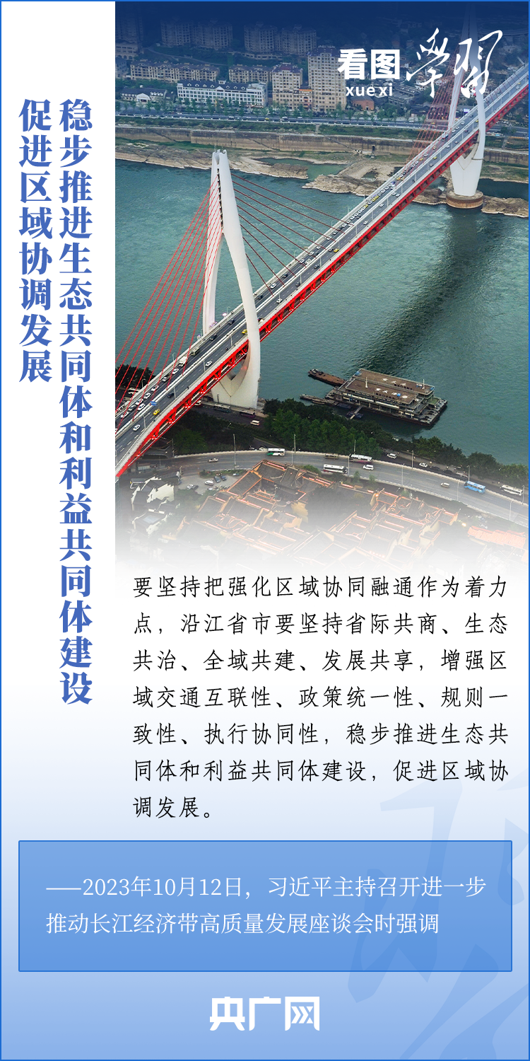 看图学习丨长江经济带事关全国发展大局 以一域之稳为全局之安作出贡献