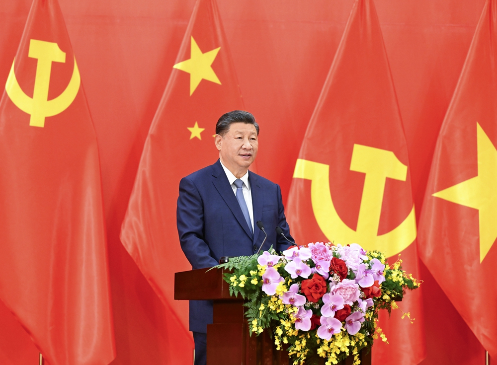 习近平总书记发表题为《赓续传统友谊，开创中越命运共同体建设新征程》的重要讲话。
